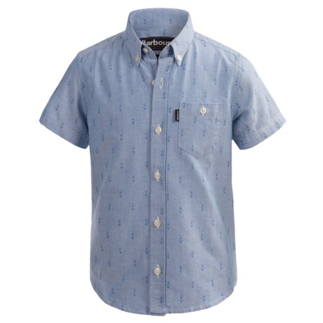 57%OFF ボーイのカジュアルシャツ バーバーのコットンシャツ - ショートスリーブ（男の子用） Barbour Cotton Shirt - Short Sleeve (For Boys)